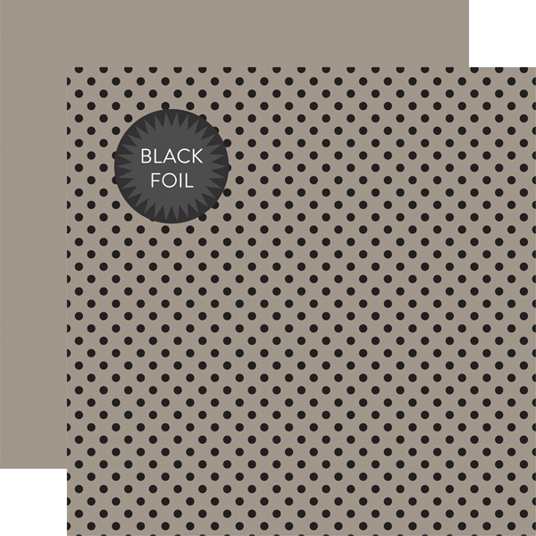 DSF17055 Black Foil Dot - Gray