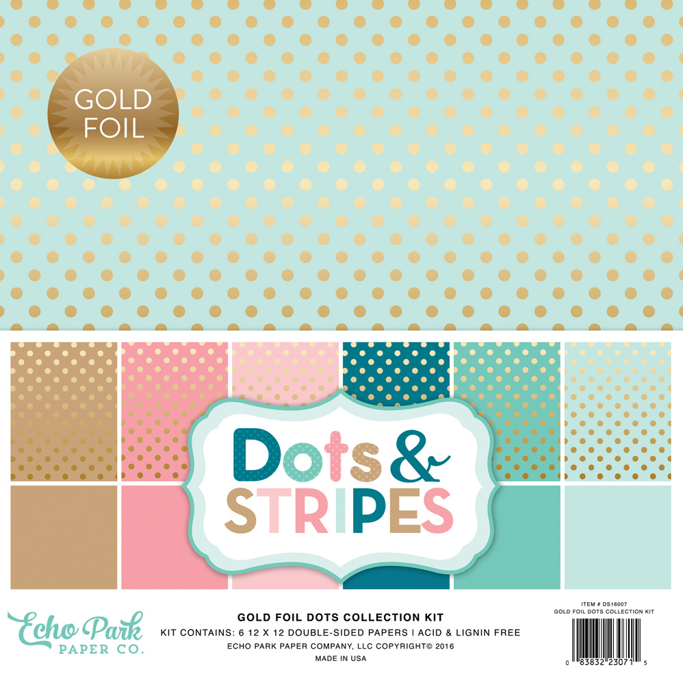 DS16007 Gold Foil Dots Cover