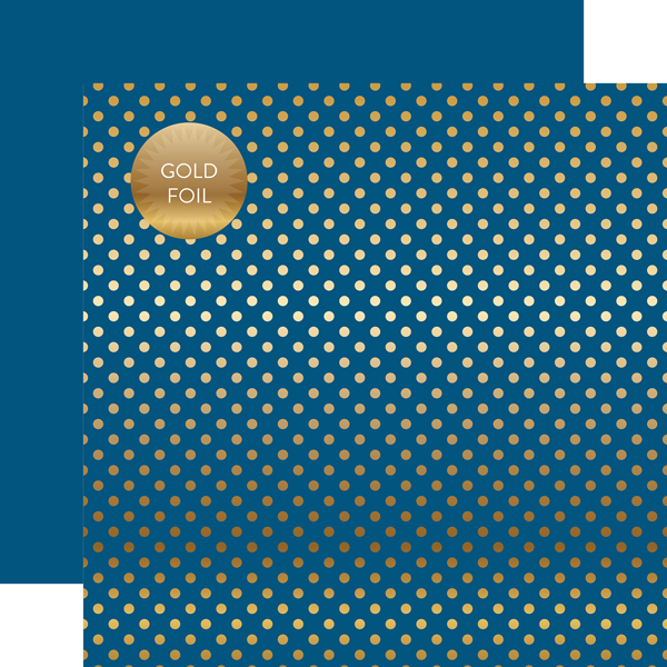 DSF18010 Gold Foil Dot Bluejay