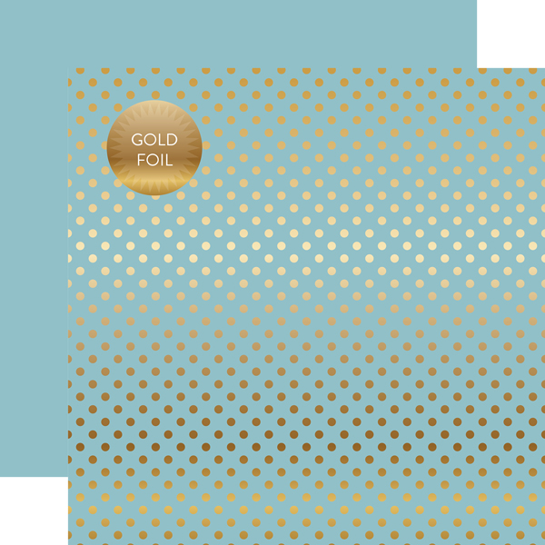 DSF18011 Gold Foil Dot Bluebell