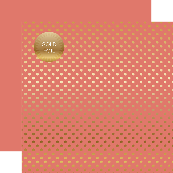DSF18013 Gold Foil Dot Peony