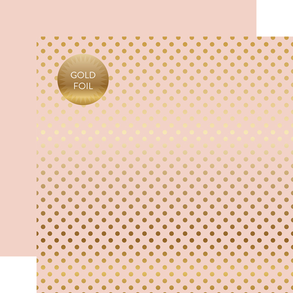 DSF18014 Gold Foil Dot Blossom