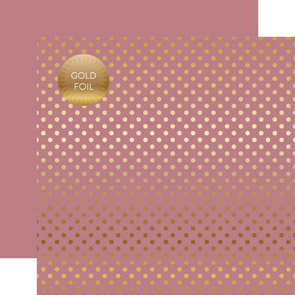 DSF18015 Gold Foil Dot Mauve