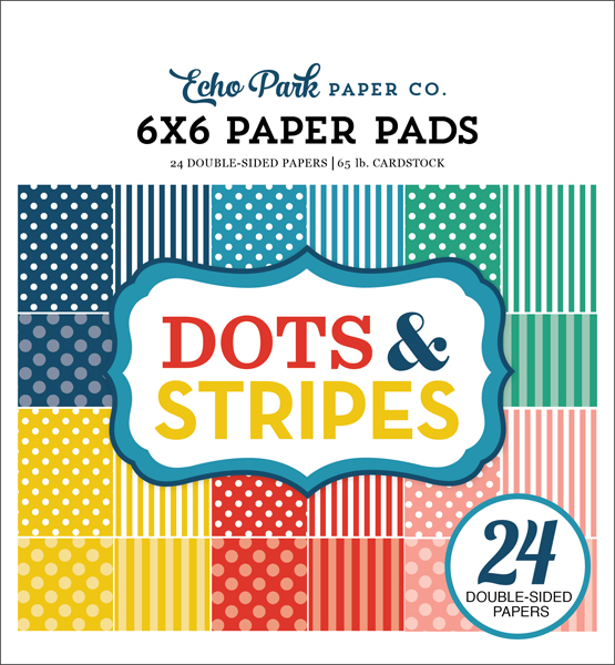 DS18062 Summer Dots & Stripes 6x6 Paper Pad