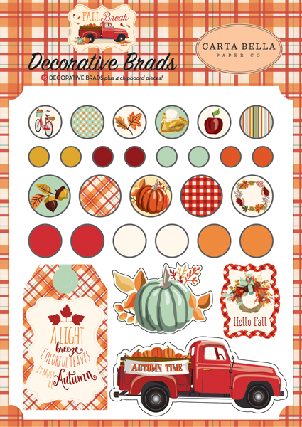 CBFA88020 Fall Break Decorative Brads