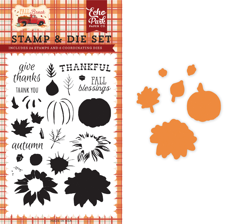 CBFA88043 Thankful Layering Die & Stamp Set