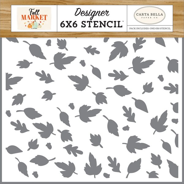 CBFAM105034 Autumn Breeze Leaves Stencil