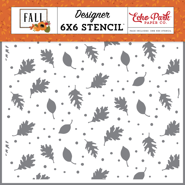 FAL251035 Brisk Leaves Stencil