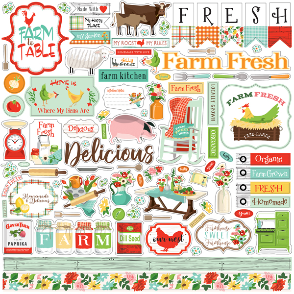 CBFT127014 Farm To Table Element Sticker