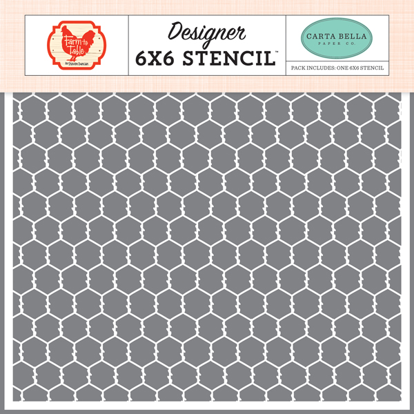 CBFT127033 Chicken Wire Stencil
