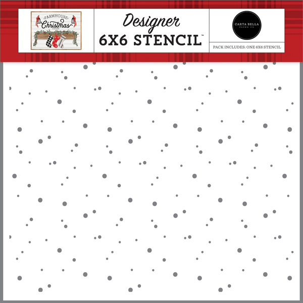 CBFAC123034 Cozy Snowfall Stencil