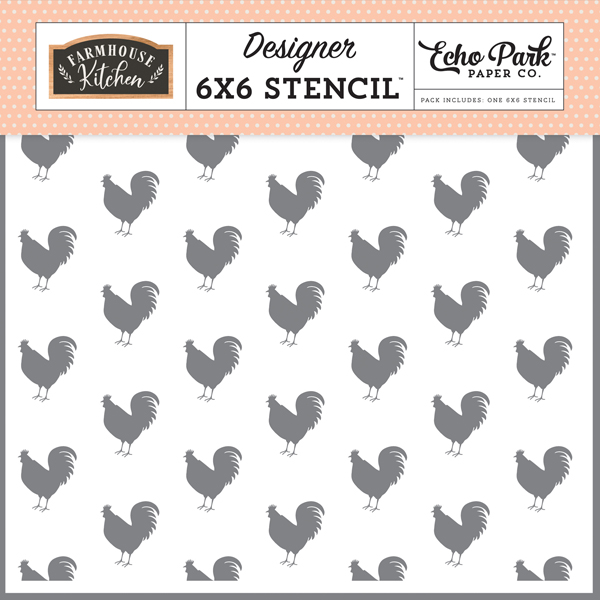 FK216034 Roosters Stencil