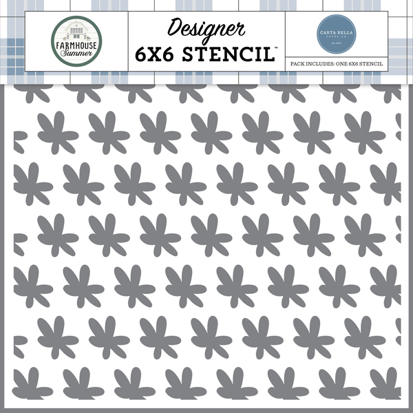 CBFAS150033 Farmhouse Floral Stencil