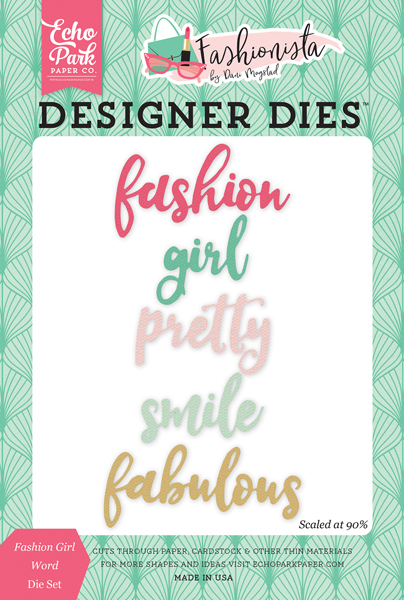 FA139040 Fashion Girl Word Die Set