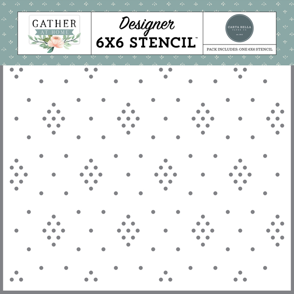CBGH143033 Dotted Diamonds Stencil