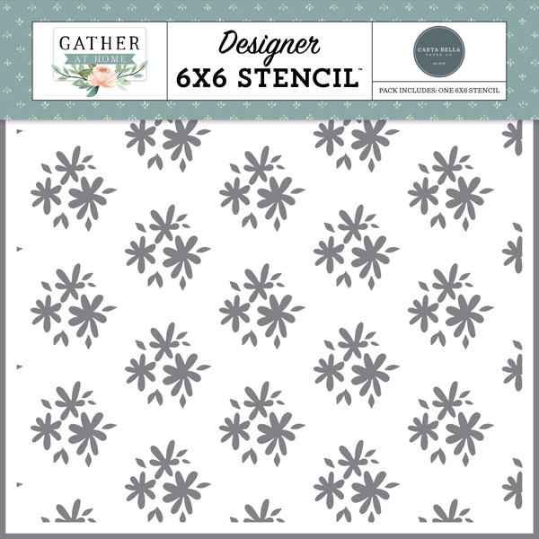 CBGH143034 Flower Clusters Stencil