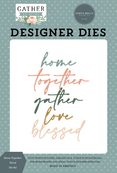 CBGH143042 Home Together Word Die Set