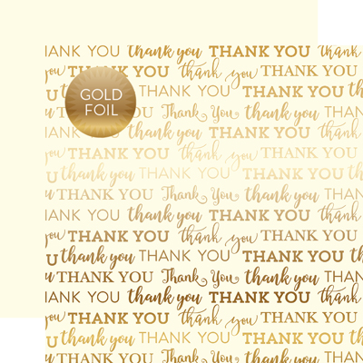 CBTY001 Cream Thank You Foil