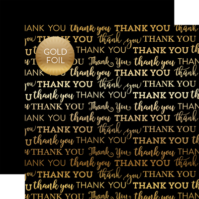 CBTY003 Black Thank You Foil