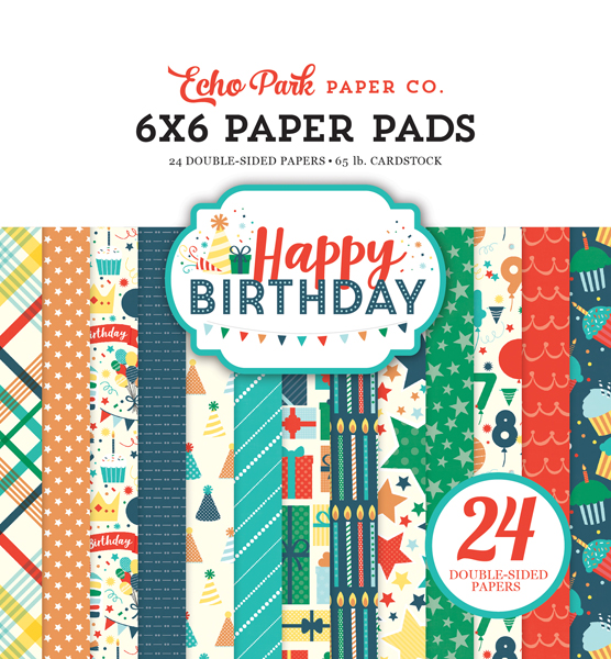 HBB141023 Happy Birthday Girl 6x6 Paper Pad