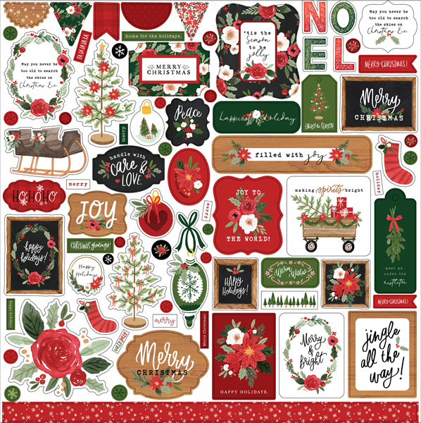 CBXM140014 Happy Christmas Sticker Sheet
