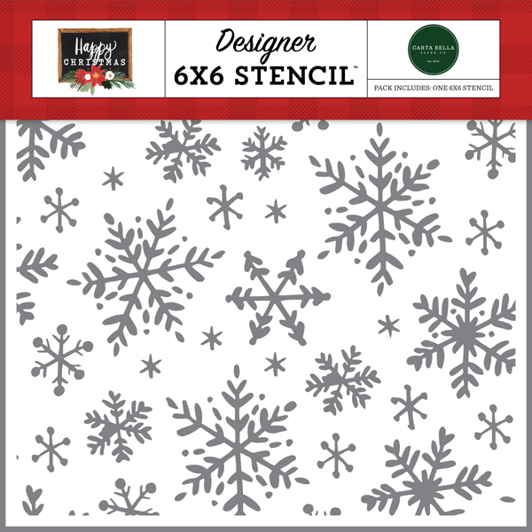 CBXM140035 Happy Snowflakes Stencil