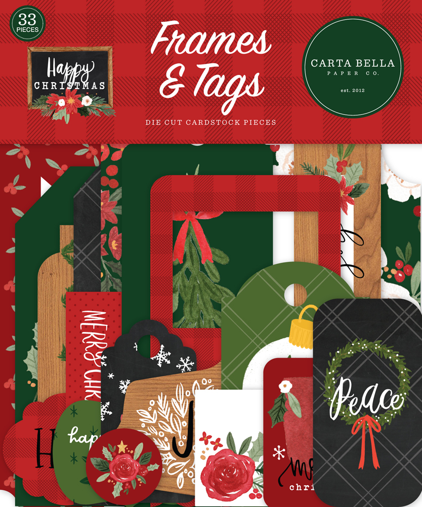 CBXM140025 Happy Christmas Frames And Tags