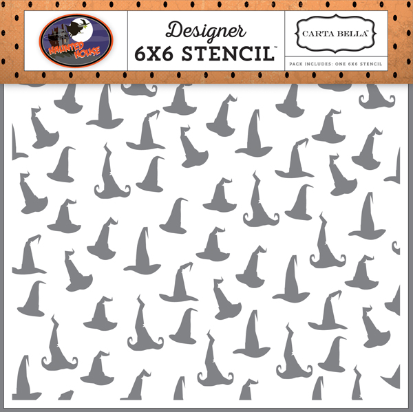 CBHH71034 Witch Hats Stencil