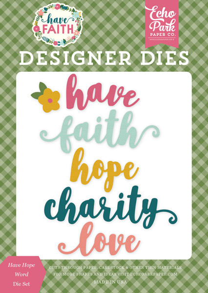 HAF152040 Have Hope Word Die Set