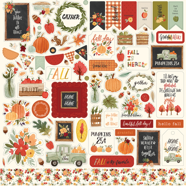 CBHEA122014 Hello Autumn Element Sticker