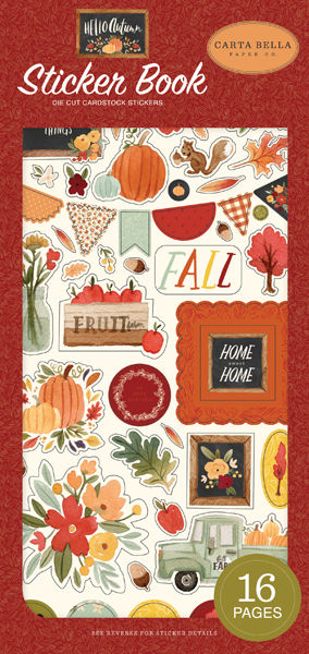 CBHEA122029 Hello Autumn Sticker Book