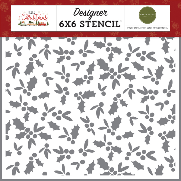 CBHC124034 Holly Jolly Christmas Stencil