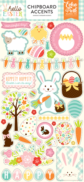 HEE145021 Hello Easter 6x13 Chipboard