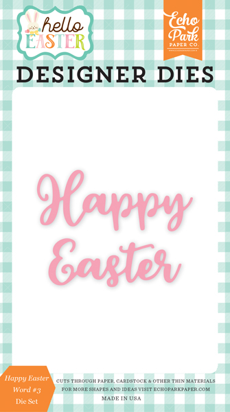 HEE145041 Happy Easter #3 Word Die Set