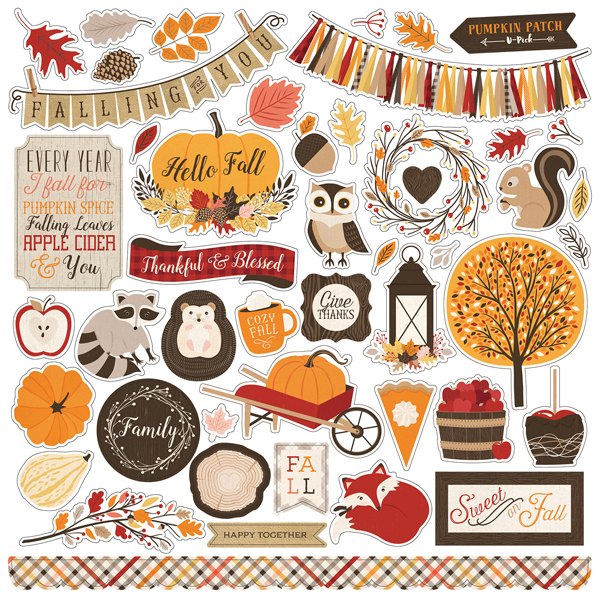 CBHF70014 Hello Fall Sticker Sheet