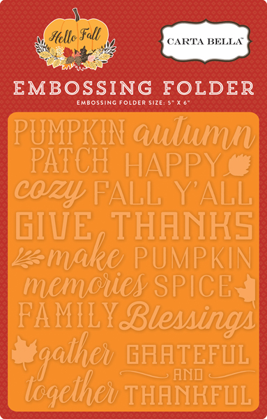 CBHF70031 Embossing Folder - Give Thanks