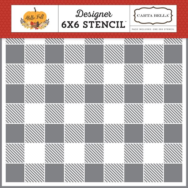 CBHF70034 Buffalo Plaid Stencil