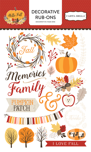 CBHF70065 Hello Fall Rub Ons