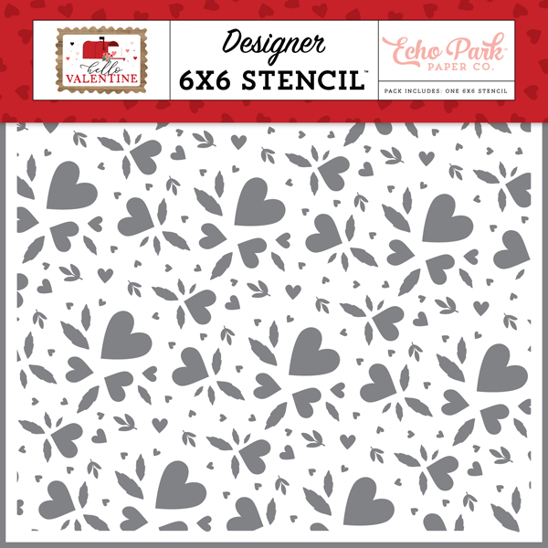 HV261033 Heart Bouquet Stencil