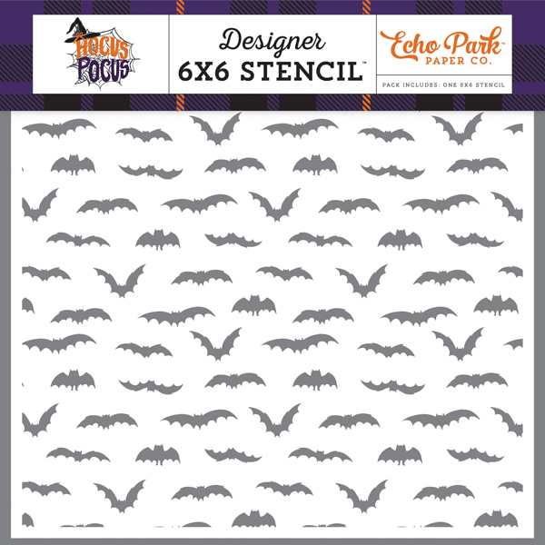 HO157033 Black Bats Stencil