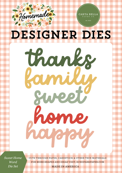 CBH158041 Sweet Home Word Die Set