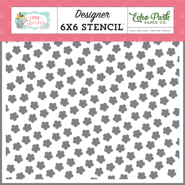 LSP204034 Field Of Flowers Stencil
