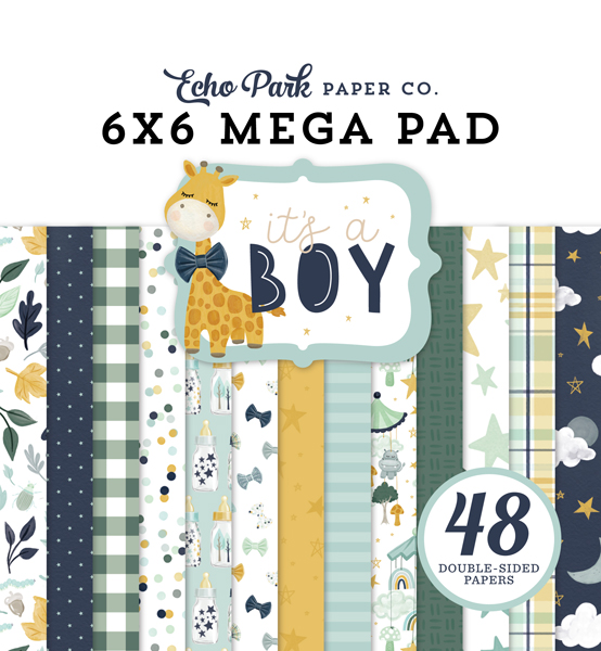 IAB278031 It's A Boy Cardmakers 6x6 Mega Pad
