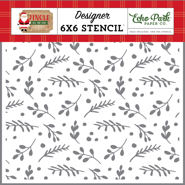 JIN252033 Boughs Of Holly Stencil