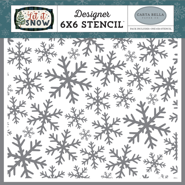 CBIS92034 Frosted Window Panes Stencil