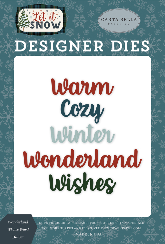 CBIS92043 Wonderland Wishes Word Die Set