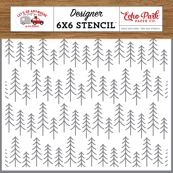LGA242034 Forest Stencil