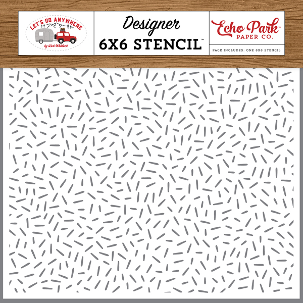 LGA242035 Wild And Free Stencil