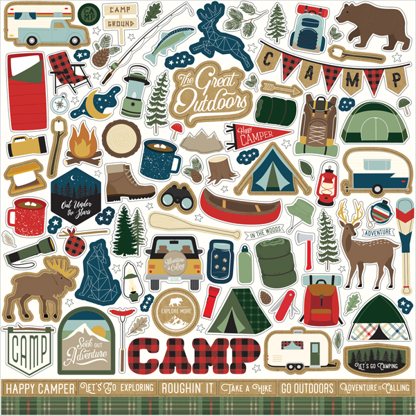 LGC246014 Lets Go Camping Element Sticker