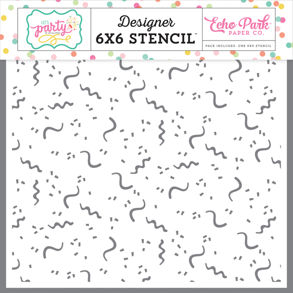 LP170034 Throw Confetti Stencil